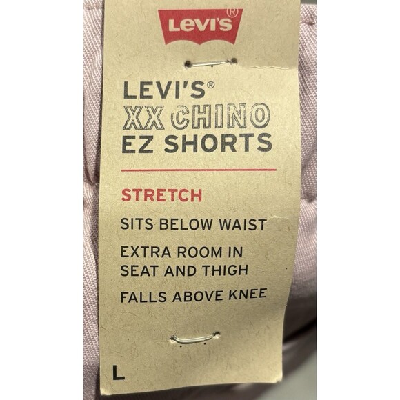 Levis XX Chino EZ Shorts Men's Size L Pink Stretch Waist NWT - Picture 6 of 7